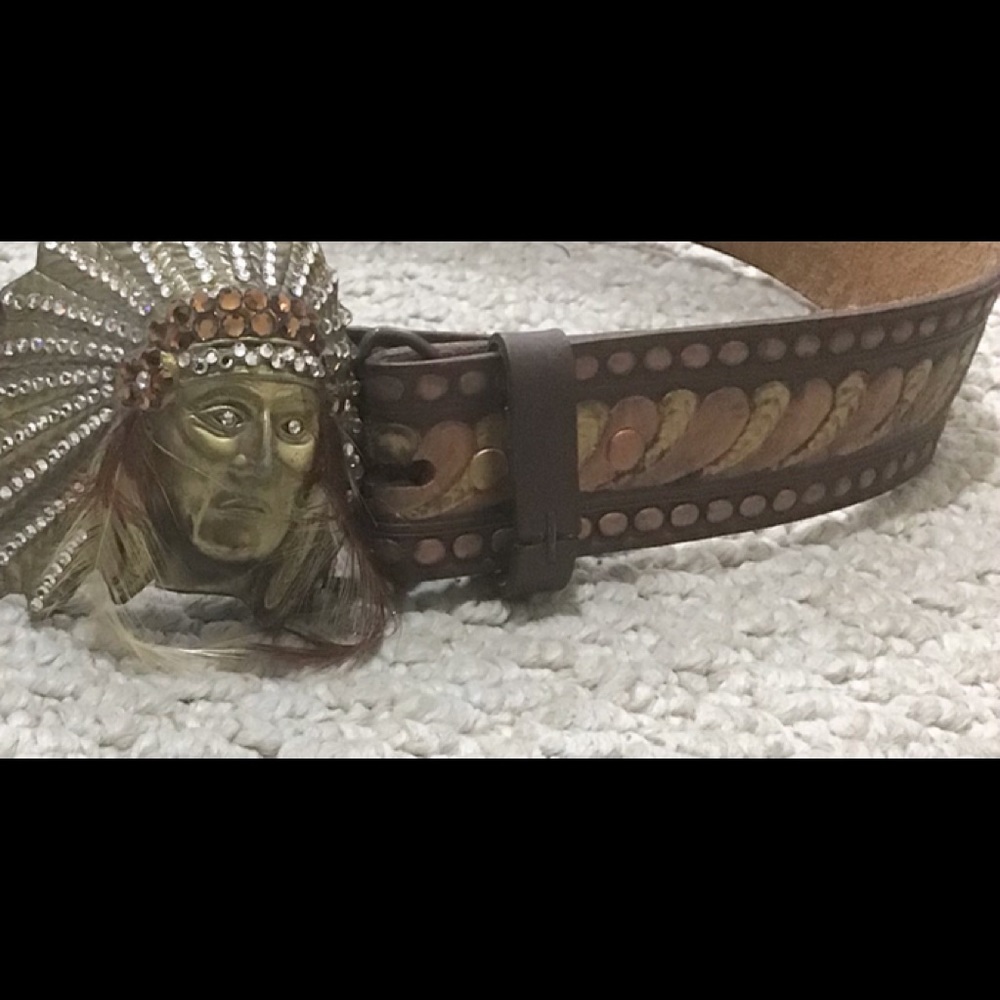 Hand Painted & Hand Set stones Indian Style Belt